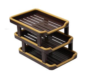 کازیه 3 طبقه پلاستیکی رومیزی G185 