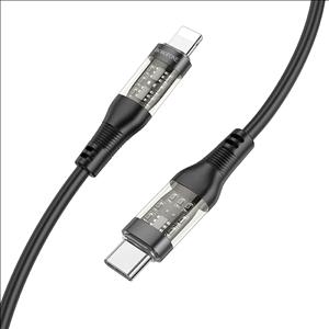 کابل شارژ 20 وات بروفون مدل BU37 با سری تایپ سی تو لایتنینگ