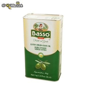 روغن زیتون باسو 3 لیتری - basso extra virgin olive oil