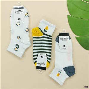 جوراب زنانه نیمساق 📏سایز:41_36 🧶نخ | عمده | 12 تایی | کد : 1310