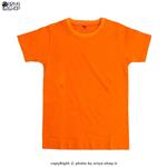 تیشرت آستین کوتاه سوپر نخ پنبه بچه گانه رنگ نارنجی