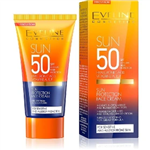 کرم ضد آفتاب SPF 50 بی رنگ مناسب پوست حساس و مستعد آلرژی 50میل اولاین ا Eveline Sun Protection Face Cream 50ml