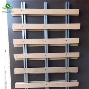 کفی تخت یک و نیم نفره چوب و فلز عرض 120