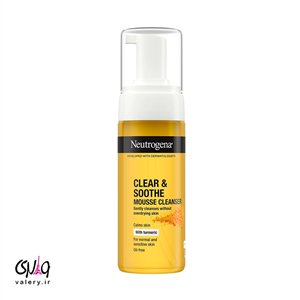 فوم شستشوی زرد چوبه نوتروژینا 150 میل Clear Soothe Mousse Cleanser with turmeric Neutrogena 