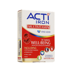 قرص مولتی ویتامین اکتی آیرون  | Acti Iron Multivitamin| 