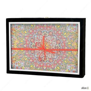 رومیزی ترمه مربع طرح آسمان کد 416