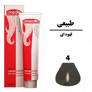 رنگ مو مدیا قهوه ای شماره 4 