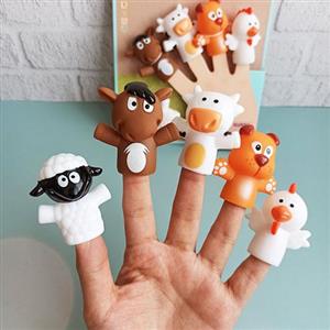 عروسک انگشتی سیلیکونی حیوانات مزرعه