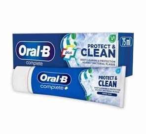 خمیر دندان اروال بی Oral B کامپلت مدل Protect & Clean حجم 75 میل