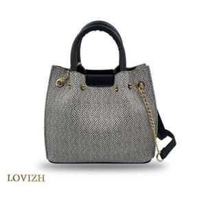 کیف دستی زنانه دمبلی مشکی کد 156-1