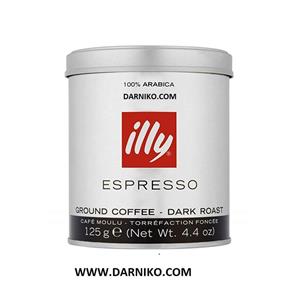 قهوه دارک ایلی اسپرسو پودری illy Espresso Dark Coffee 125g