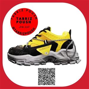 مدل درخشان زنانه زرد زیره طبی لژ دار_تبریز پوش