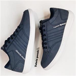 کفش تبریز طبی ست زنانه و مردانه مدل سپهر ضد آب کف دور دوخت رنگ آبی طرح لی _ تبریز پوش