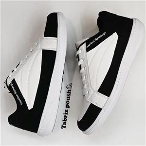 کفش تبریز طبی مردانه مدل سپهر ضد آب کف دور دوخت رنگ سفید _ تبریز پوش