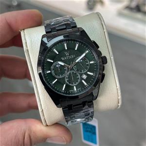 ساعت مردانه واتسون مشکی ص سبز w1197