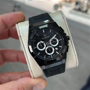 ساعت مردانه واتسون رابر قاب مشکی ص مشکی w1167