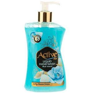 مایع دستشویی سری رویای ابریشمی مدل جزیره آبی اکتیو 450 گرم