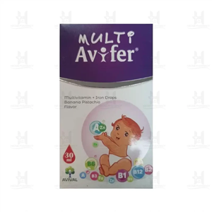 قطره مولتی ویتامین آویفر آویوال 30 میلی لیتر