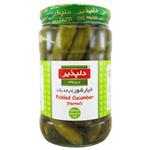 خیارشور درجه یک شیشه دلپذیر 650 گرم 