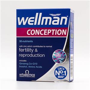 قرص ول من کانسپشن ویتابیوتیکس اصل | Vitabiotics Wellman Conception 30 Tabs
