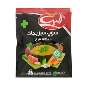 سوپ سبزیجات با طعم مرغ الیت 80 گرمی