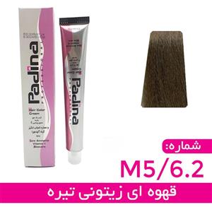 کرم رنگ مو بلوند زیتونی تیره کد M5 6.2 پادینا 100 میلی لیتر