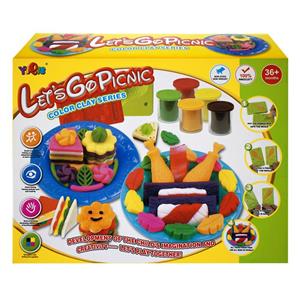 خمیر بازی 5 رنگ مدل Lets Go Picnic 