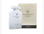 عطر و ادکلن مردانه مازراتی وایت (سفید) ادوتویلت MASERATI WHITE EDT FOR MEN حجم 100 میلی