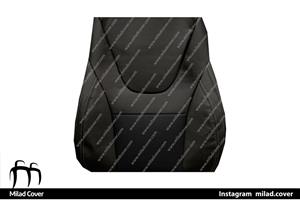 روکش صندلی تیگارد x35 چرم رنگ و تور مشکی