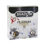 کاندوم تاخیری و خاردار شادو مدل Platinum بسته 3 عددی Shadow Platinum Condom 3 Pcs