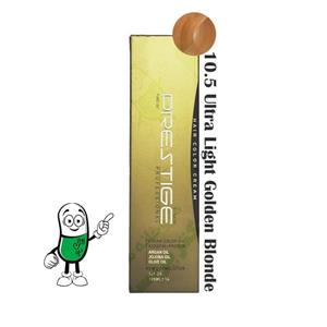 رنگ مو بلوند طلایی خیلی خیلی روشن پرستیژ سری golden شماره 10.5 حجم 120 میلی لیتر