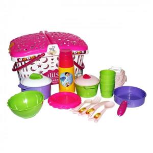 ست لوازم آشپزخانه کودک زرین تویز مدل Picnic Basket