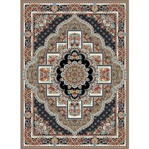 فرش کاشان 700 شانه طرح ناردون زمینه گردویی...