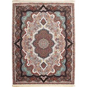 فرش کاشان 700 شانه طرح شاهپری زمینه کرم...