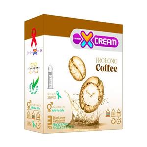 کاندوم ایکس دریم مدل تاخیری قهوه Xdream Prolong Coffee بسته 3 عددی 