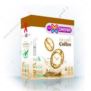 کاندوم ایکس دریم مدل تاخیری قهوه Xdream Prolong Coffee بسته 3 عددی 