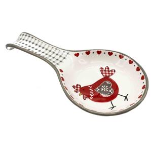 زیر قاشق کنار گاز طرح خروس