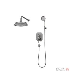 شیر حمام توکار کسری مدل ناپل تیپ 3 کروم مات