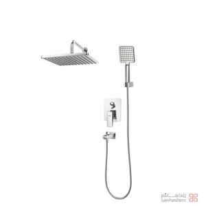 شیر حمام توکار کسری مدل دامون تیپ 4 مشکی طلایی