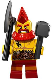 Minifigure Series 17 71018 Battle Dwarf لگو مردانه|زنانه LEGO dwarf 