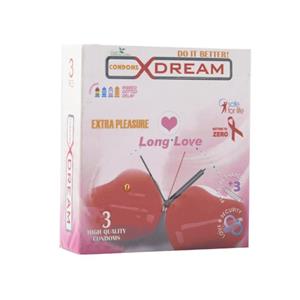 کاندوم لذت طولانی ایکس دریم XDREAM LONG LOVE بسته 3 عددی 