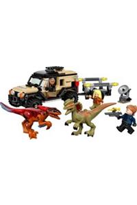 ® Jurassic World Pyroraptor and Dilophosaurus Transport 76951 - Toy Building Set (254 Pieces) لگو  LEGO 5536