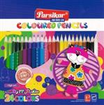 مداد 24 رنگ ته صدفی پارسیکار - PARSIKAT COLOUREO PENCILS NO: JM880-24