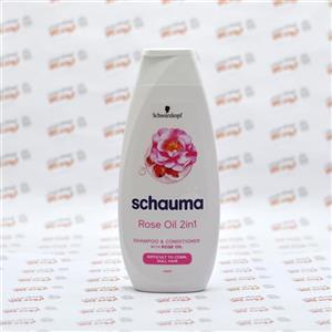 شامپو و نرم کننده شوما schauma مدل Rose Oil 