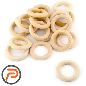 حلقه چوبی مدل سندی قطر 6 تا 14 سانتیمتر 5عددی