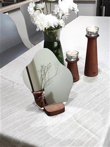 آینه با پایه چوبی کد4