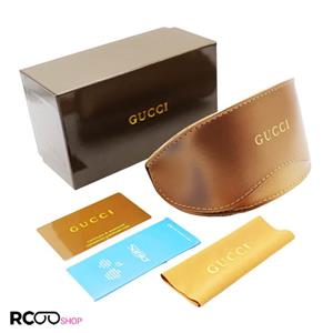 پک اورجینال عینک گوچی Gucci قهوه ای رنگ با تمام تجهیزات مدل 992504