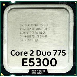 پردازنده مرکزی اینتل سری Core 2 Duo مدل E5300 (نو - تری)