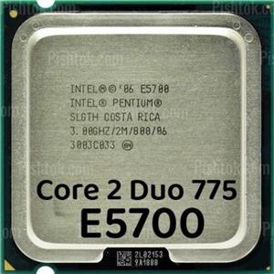 پردازنده مرکزی اینتل سری Core 2 Duo مدل E5700 (نو - تری)
