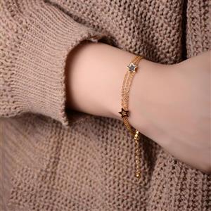 دستبند زنجیری مدل ستاره